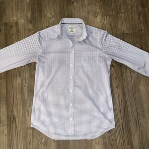 Jos. A. Bank Slim Fit 1905 Dress Shirt Blue and Pink Plaid - 16 Neck 36 …